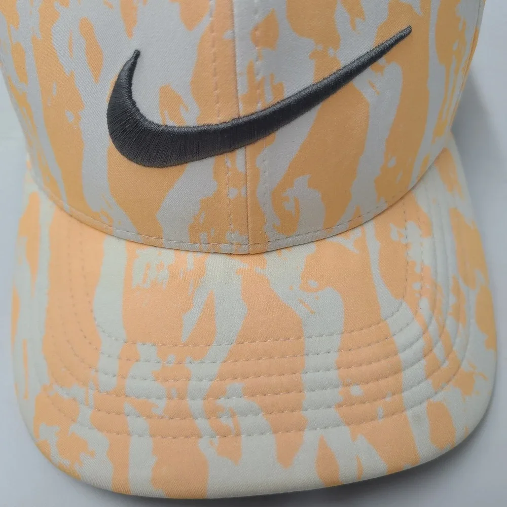 Nike Hat Strapback Orange White Marble Camo Golf Classic99 Dri-Fit Aerobill‎ Men